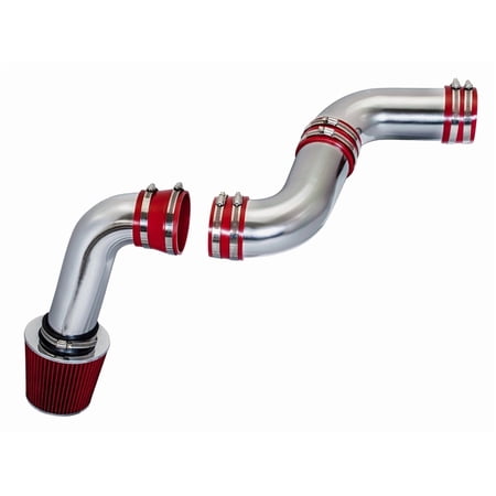 Rtunes Racing Cold Air Intake Kit + Filter Combo RED Compatible For 99-07 Chevy Silverado/GMC Sierra 1500 4.3L Model