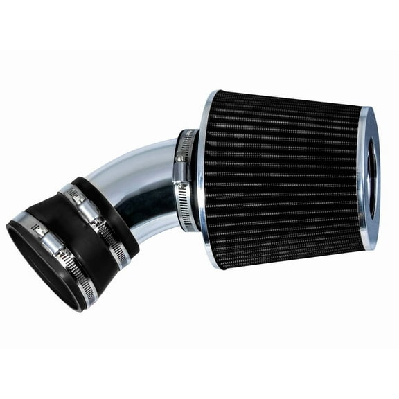 Rtunes Racing Short Ram Air Intake Kit + Filter Combo BLACK Compatible For 00-06 BMW E53 X5 3.0L/4.4L/4.6L/4.8L