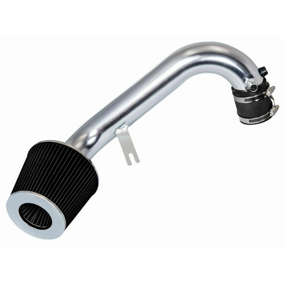 Rtunes Racing Short Ram Air Intake Kit + Filter Combo BLACK Compatible For 01-05 Honda Civic 1.7L