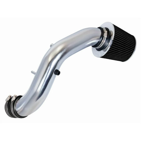 Rtunes Racing Short Ram Air Intake Kit + Filter Combo BLACK Compatible For 02-06 Acura RSX Type S