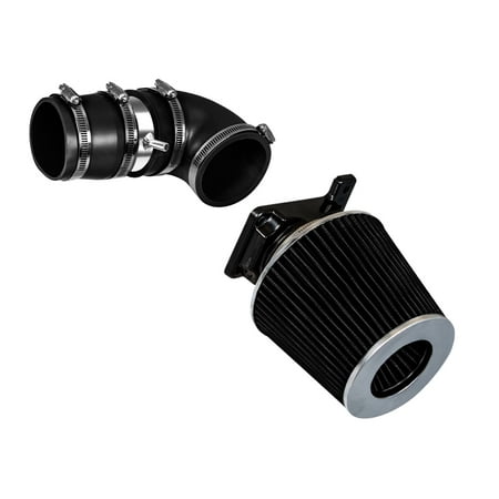 Rtunes Racing Short Ram Air Intake Kit + Filter Combo BLACK Compatible For 02-07 Mitsubishi Lancer 2.0L â€¦