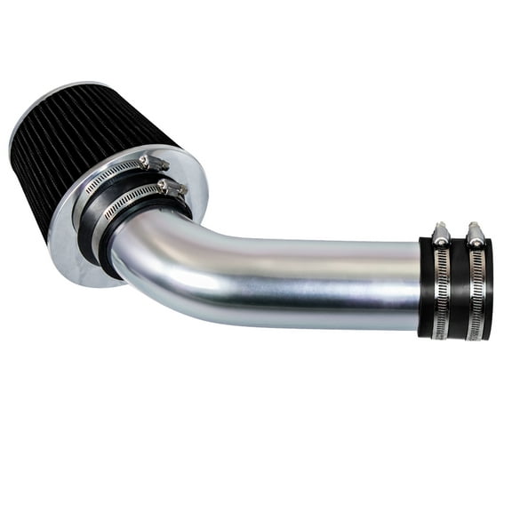 Rtunes Racing Short Ram Air Intake Kit + Filter Combo BLACK Compatible For 03-04 Saturn Ion 2.2L Ecotec DOHC …