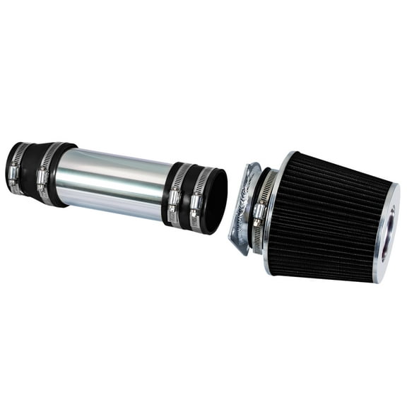 Rtunes Racing Short Ram Air Intake Kit + Filter Combo BLACK Compatible For 96-98 Compatible Ford Windstar 3.8L V6