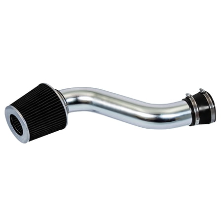 Rtunes Racing Short Ram Air Intake Kit + Filter Combo BLACK Compatible For 97-04 Jeep Wrangler L4 2.5L