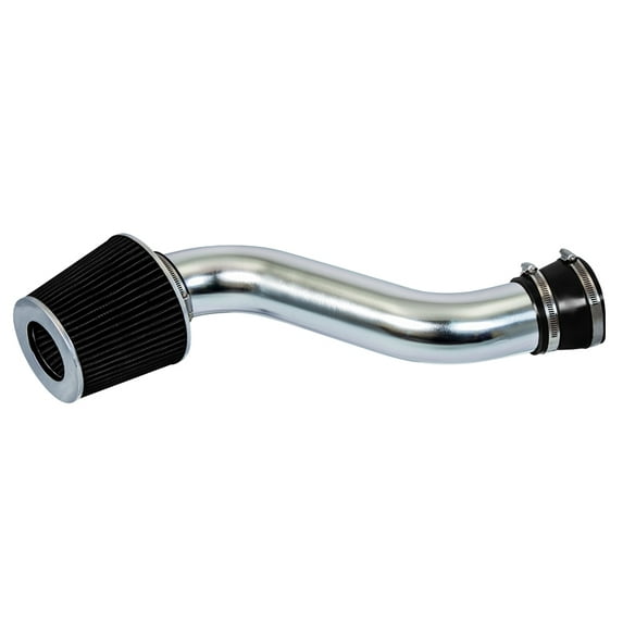 Rtunes Racing Short Ram Air Intake Kit + Filter Combo BLACK Compatible For 97-04 Jeep Wrangler L4 2.5L