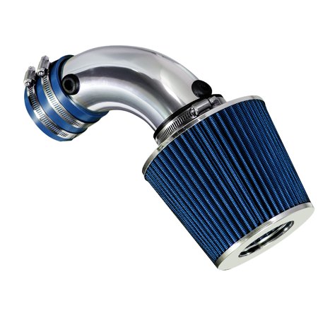 Rtunes Racing Short Ram Air Intake Kit + Filter Combo BLUE For 91-93 Chevy Lumina 3.4L / 91-93 Oldsmobile Cutlass Supreme 3.4L / 92-95 Chevy S10 3.4L / 92-95 Chevy Blazer 4.3L (Vortec CPI Engine only)