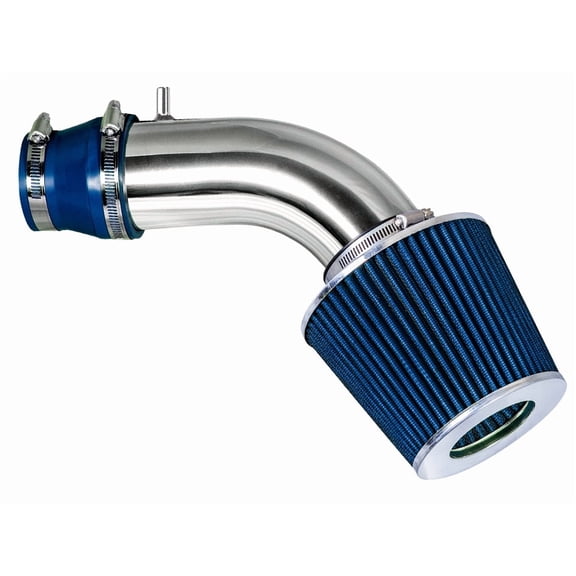 Rtunes Racing Short Ram Air Intake Kit + Filter Combo Compatible For 12-15 Rio / 11-17 Accent 1.6L / 11-17 Veloste Gdi 1.6L Engine / 11-13 Elantra 1.8L (Blue)