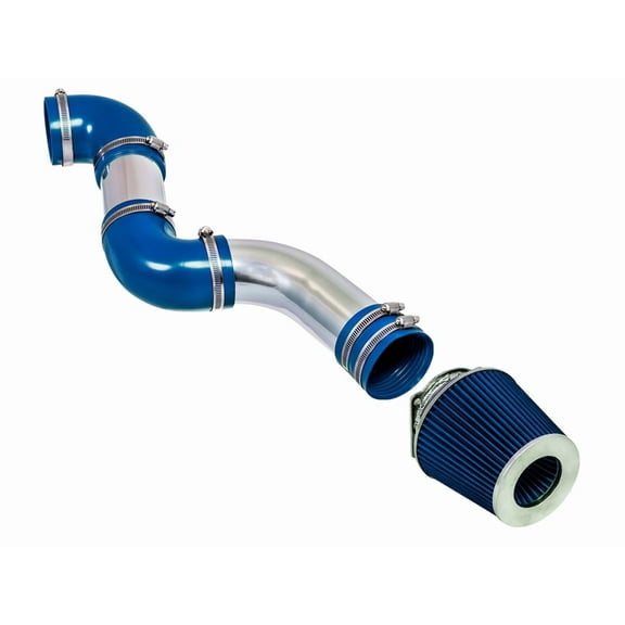 Rtunes Racing Short Ram Air Intake Kit + Filter Combo BLUE Compatible For 96-02 Compatible Ford Crown Victoria / 96-02 Lincoln Town Car / 96-02 Grand Marquis 4.6L V8 