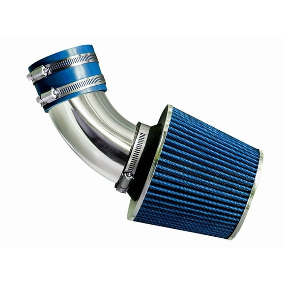 Rtunes Racing Short Ram Air Intake Kit + Filter Combo BLUE Compatible For 00-03 Toyota Rav4 2.0L / 04-05 Toyota Rav4 2.4L 