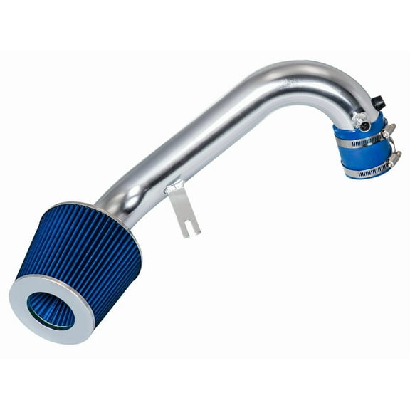 Rtunes Racing Short Ram Air Intake Kit + Filter Combo BLUE Compatible For 01-05 Honda Civic 1.7L
