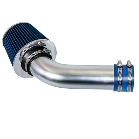 Rtunes Racing Short Ram Air Intake Kit + Filter Combo Compatible For 03-04 Saturn Ion 2.2L Ecotec DOHC (Blue)
