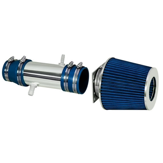Rtunes Racing Short Ram Air Intake Kit + Filter Combo BLUE Compatible For 92-96 Toyota ES300 Sedan 3.0L V6 / 92-96 Toyota Camry V6 DX LE DLX XLE â€¦