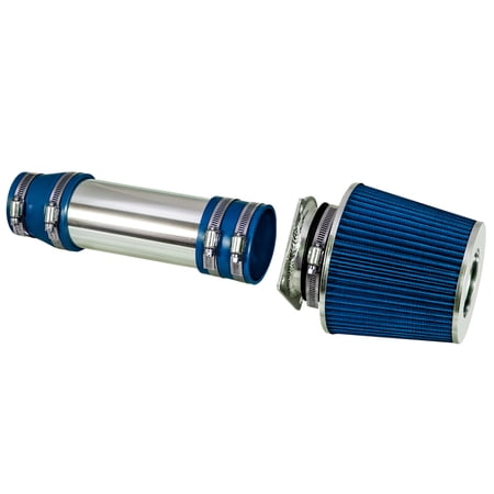 Rtunes Racing Short Ram Air Intake Kit + Filter Combo BLUE Compatible For 96-98 Ford Windstar 3.8L V6
