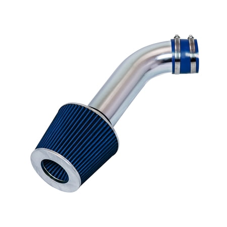 Rtunes Racing Short Ram Air Intake Kit + Filter Combo BLUE Compatible For 97-03 Durango/Dakota 3.2L 3.9L 5.2L 5.9L (Blue)