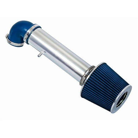 Rtunes Racing Short Ram Air Intake Kit + Filter Combo BLUE Compatible For 97-04 Jeep Cherokee/Grand Cherokee/LaREDo V6 â€¦