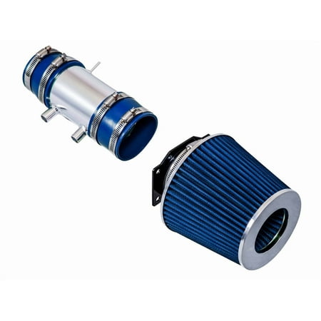 Rtunes Racing Short Ram Air Intake Kit + Filter Combo Compatible For 99-04 Frontier/Xterra V6 & Supercharged (Blue)