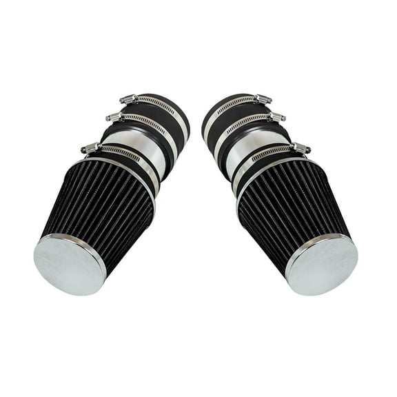 Rtunes Racing Short Ram Air Intake Kit + Filter Combo Compatible For 08-12 MB C300 3.0 / C350 3.5 (Black)