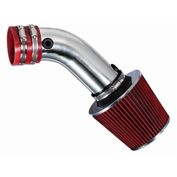 Rtunes Racing Short Ram Air Intake Kit + Filter Combo Compatible For 90-94 Chevy Lumina / 90-93 Chevy Beretta / 90-93 Chevy Corsica / 90-93 Cutlass/Cutlass Supreme 3.1L V6 (Red)