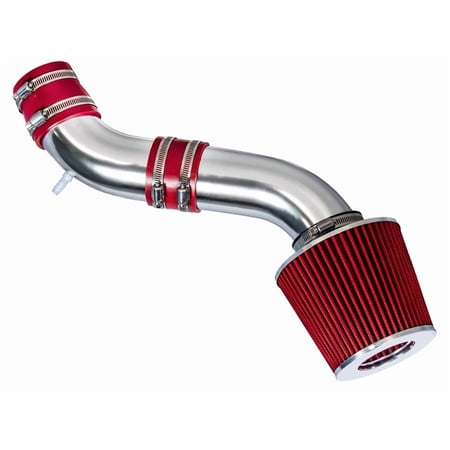 Rtunes Racing Short Ram Air Intake Kit + Filter Combo RED For 95-00 Chrysler Cirrus / 95-00 Chrysler Sebring JXI Convertible / 95-98 Dodge Stratus / 95-00 Plymouth Breeze 2.5L V6