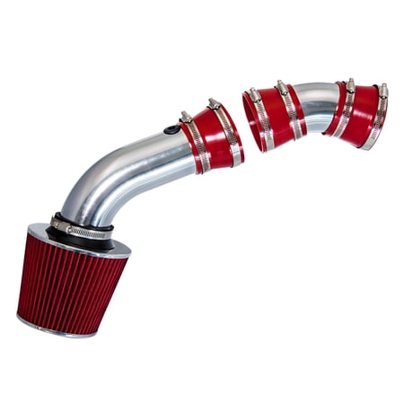 Rtunes Racing Short Ram Air Intake Kit + Filter Combo RED For 96-98 Silverado/Cheyenne / 96-99 Suburban/Tahoe/96-00 C/K 1500/2500/3500 V8 5.0L 5.7L (2 PCS)