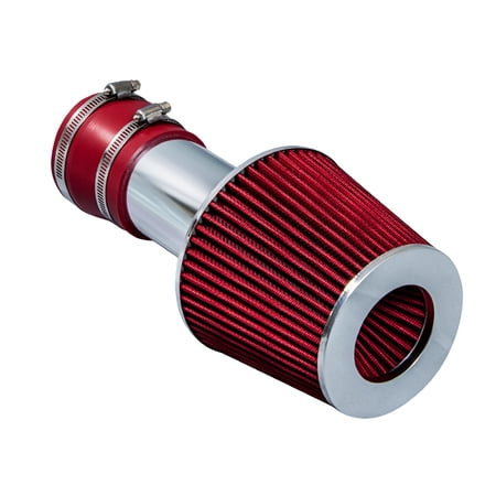 Rtunes Racing Short Ram Air Intake Kit + Filter Combo RED Compatible For 00-05 Chevy Monte Carlo / 00-05 Chevy Impala / 00-03 Pontiac Grand Prix 3.1L V6