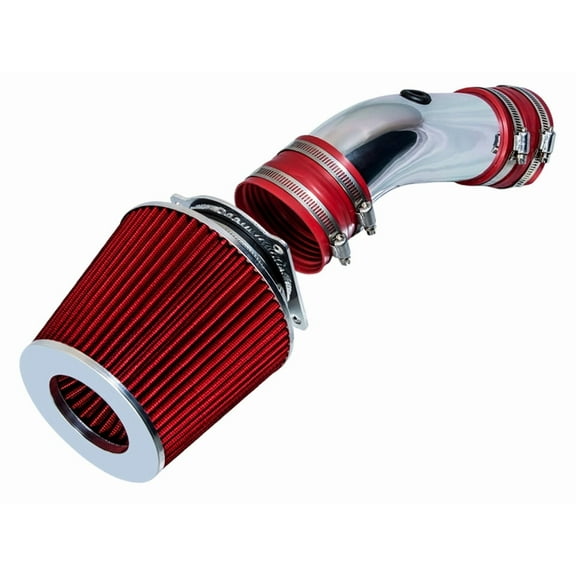 Rtunes Racing Short Ram Air Intake Kit + Filter Combo RED Compatible For 92-95 Compatible Ford Crown Victoria / 92-95 Lincoln Town Car / 92-95 Grand Marquis V8