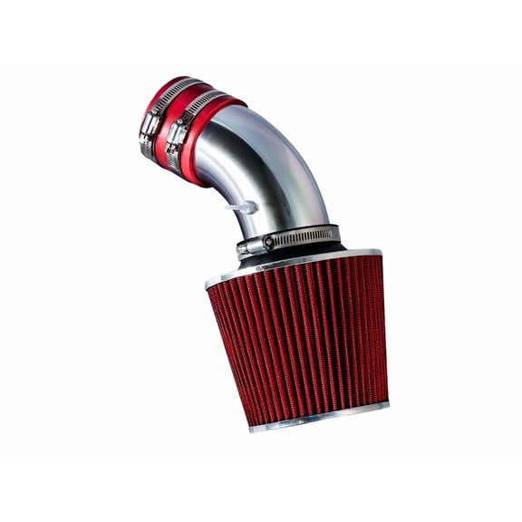 Rtunes Racing Short Ram Air Intake Kit + Filter Combo RED Compatible For 93-98 Golf (GL/GTI/Jazz/K2/Limited/Trek) / Jetta (GL/GLS/GT/K2) / 95-98 Cabrio (Base/Highline/GLS) 2.0L L4