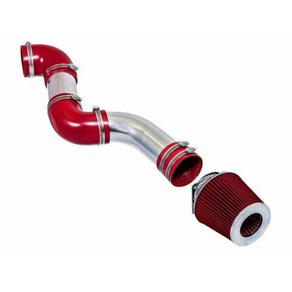 Rtunes Racing Short Ram Air Intake Kit + Filter Combo RED Compatible For 96-02 Compatible Ford Crown Victoria / 96-02 Lincoln Town Car / 96-02 Grand Marquis 4.6L V8