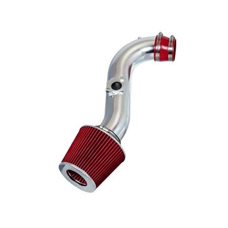 Rtunes Racing Short Ram Air Intake Kit + Filter Combo RED Compatible For 00-05 Lexus IS300