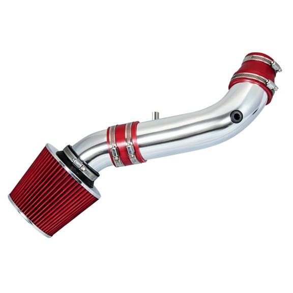 Rtunes Racing Short Ram Air Intake Kit + Filter Combo RED Compatible For 07-11 Jeep Wrangler 3.8L V6