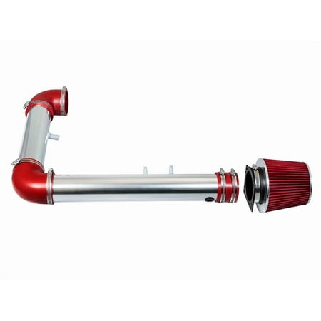 Rtunes Racing Short Ram Air Intake Kit + Filter Combo RED Compatible For 2002 Compatible Ford Thunderbird / 00-02 Saturn LS 3.9L V8