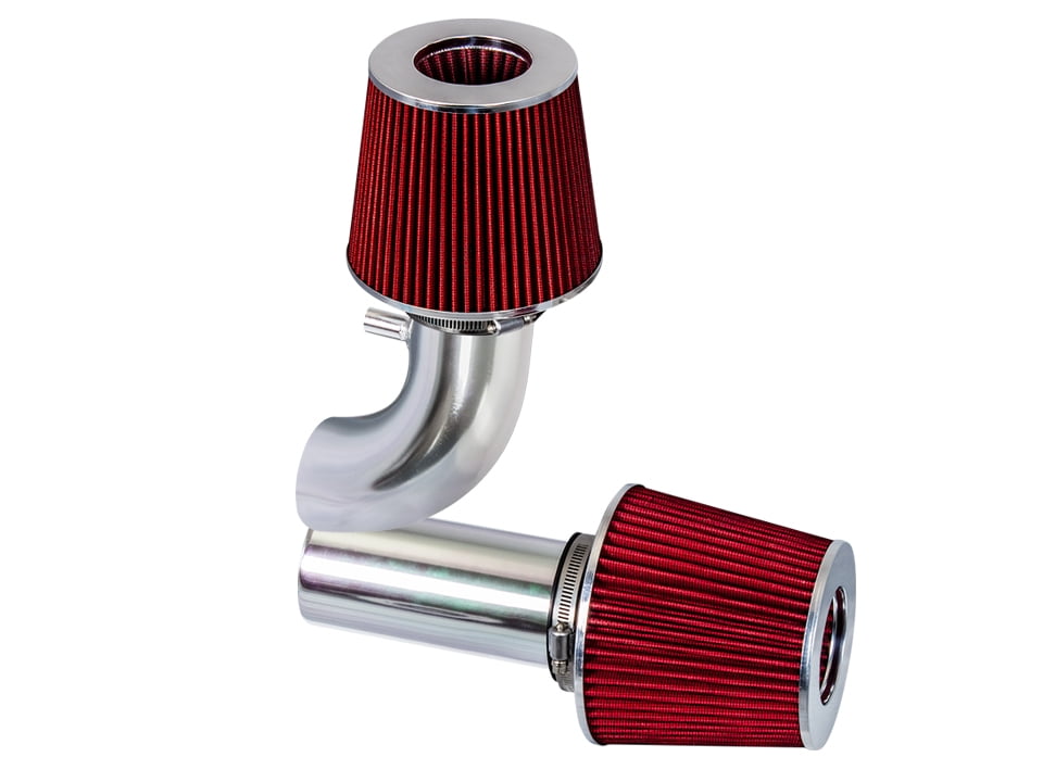 Rtunes Short Ram Air Intake Kit For 88-95 Ford F-150/Bronco 5.0L/5.8L (Red)