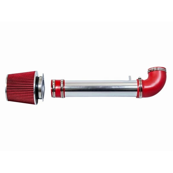 Rtunes Racing Short Ram Air Intake Kit + Filter Combo Compatible For 88-95 4Runner / Pick Up / T100 2.4L (Red)