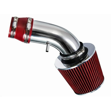 Rtunes Racing Short Ram Air Intake Kit + Filter Combo Compatible For 90-93 Geo Storm / 90-92 Impulse 1.6L 1.8L I4 (Red)