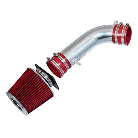 Rtunes Racing Short Ram Air Intake Kit + Filter Combo RED Compatible For 92-95 Lexus SC300 / GS300 V6