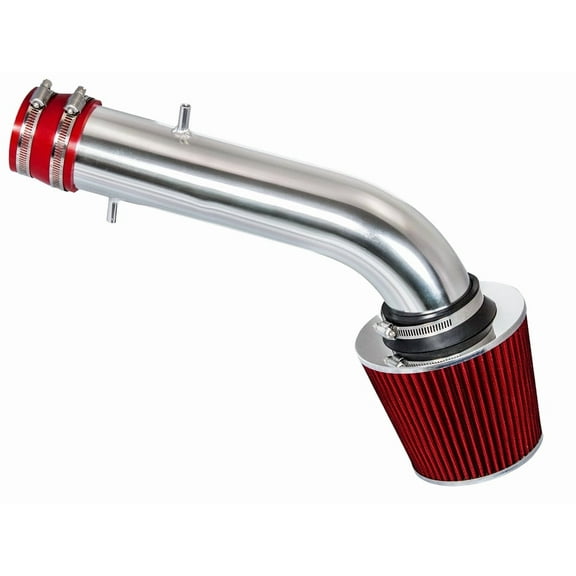 Rtunes Racing Short Ram Air Intake Kit + Filter Combo RED Compatible For 95-02 Honda Accord V6
