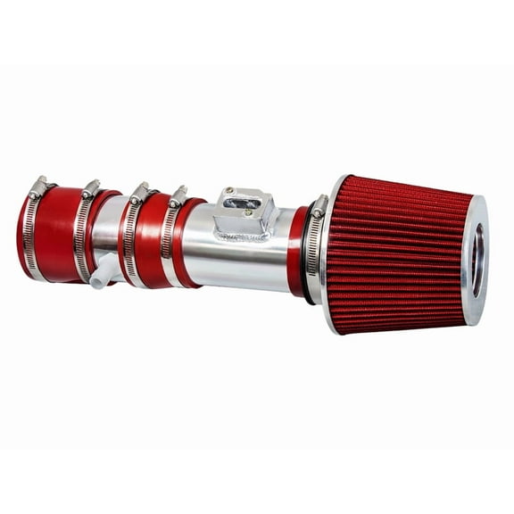 Rtunes Racing Short Ram Air Intake Kit + Filter Combo RED For 12-17 Buick Enclave / 12-17 Chevy Traverse / 12-17 GMC Acadia 3.6L V6