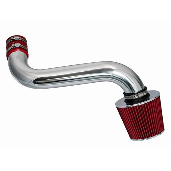 Rtunes Racing Short Ram Air Intake Kit + Filter Combo Compatible For 92-95 Chevy S10 3.4L / 92-95 Chevy Blazer 4.3L (Vortec CPI Engine only) (Red)