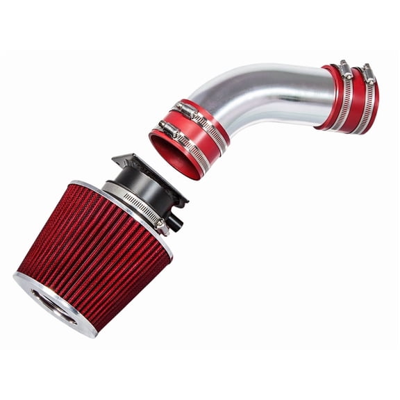Rtunes Racing Short Ram Air Intake Airflow Inductions Kit Kit + Filter Combo For 96-00 A4 / A6 2.8L V6 (Red)