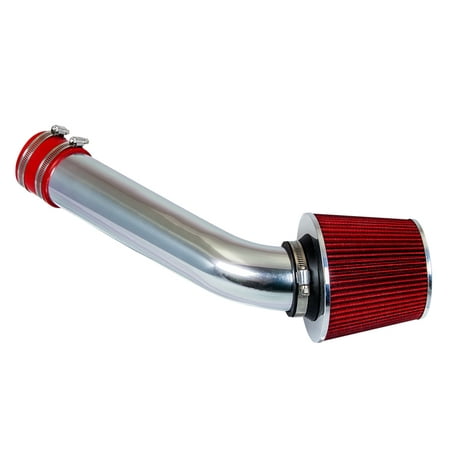Rtunes Racing Short Ram Air Intake Kit + Filter Combo RED For 98-02 Chevy Cavalier / 98-02 Pontiac Sunfire 2.2L L4 OHV