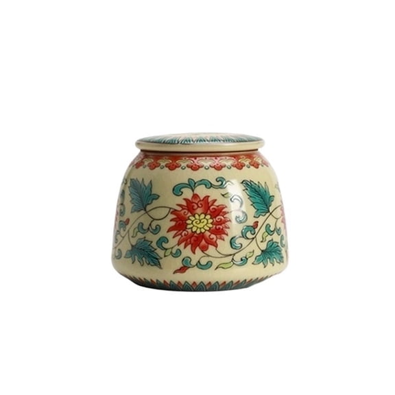 Ru Kiln Tea Canister Vintage Sealed Tea Storage Tin Can Also Be Used For Coffee, Candy, Spices