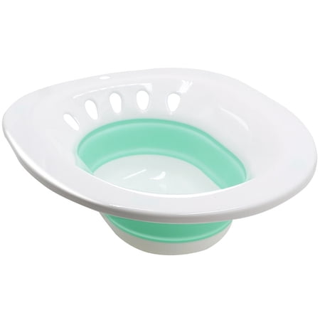 RuGuo Sitz Bath, Sitz Bath for Toilet Seat, Round Seat Sitz, Sitz Bath for Hemorrhoids, Green, Collapsible