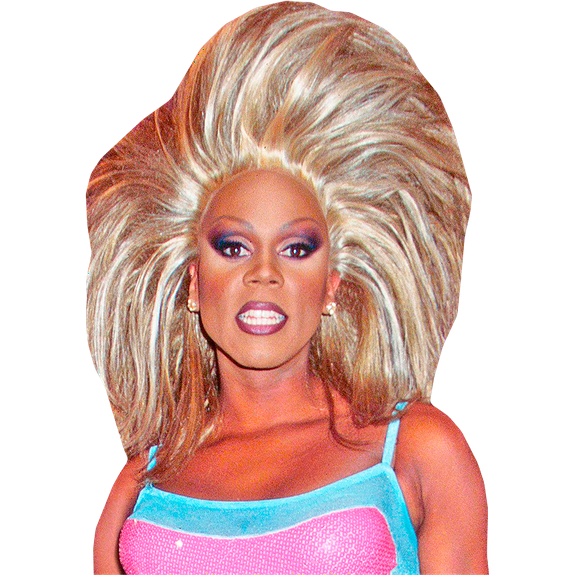 RuPaul (Pink Dress) Half Body Buddy Cutout