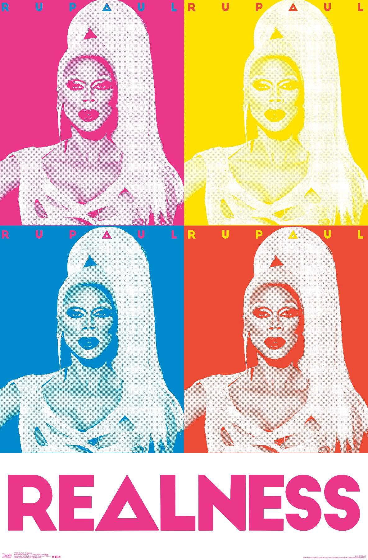 RuPaul - Realness Wall Poster, 14.725" x 22.375"