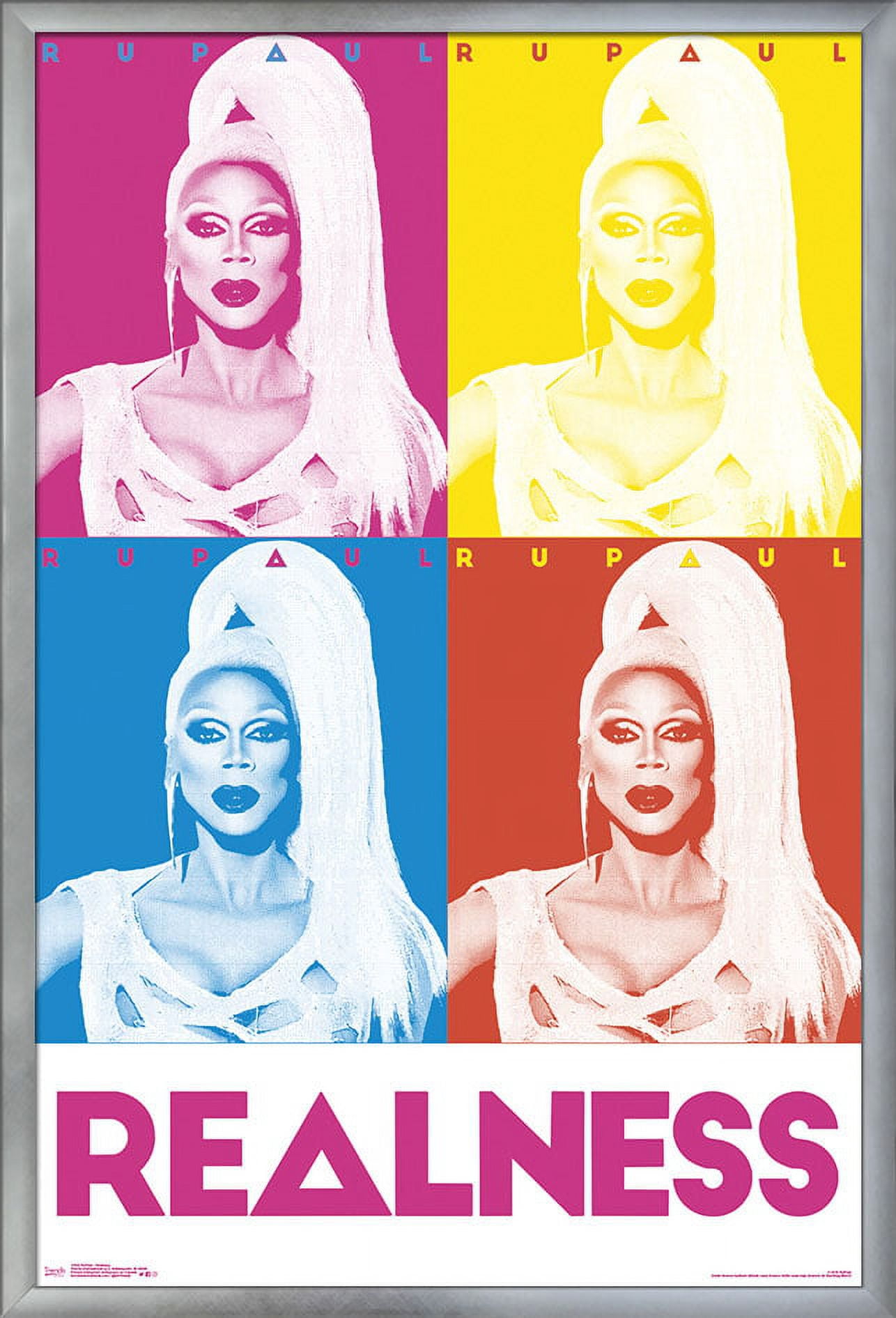 RuPaul - Realness Wall Poster, 22.375" x 34", Framed
