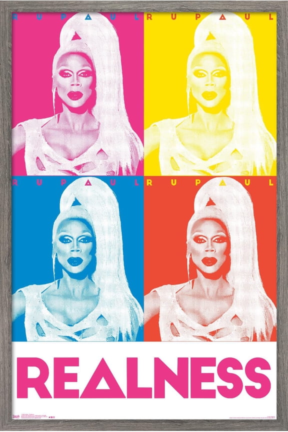 RuPaul - Realness Wall Poster, 22.375" x 34", Framed