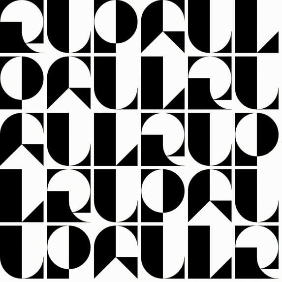 RuPaul RuDeco Black Peel and Stick Wallpaper, 216-in by 20.50-in, 30.8 sq. ft.