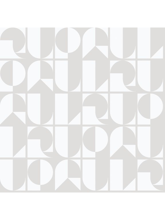 RuDeco Ghost Grey Peel and Stick Wallpaper, 216-in by 20.50-in, 30.8 sq. ft.