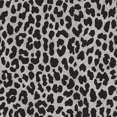RuPaul RuLeopard Black Peel and Stick Wallpaper, 216-in by 20.50-in, 30.8 sq. ft.
