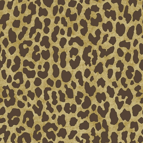 RuPaul RuLeopard Brown Peel and Stick Wallpaper, 216-in by 20.50-in, 30.8 sq. ft.